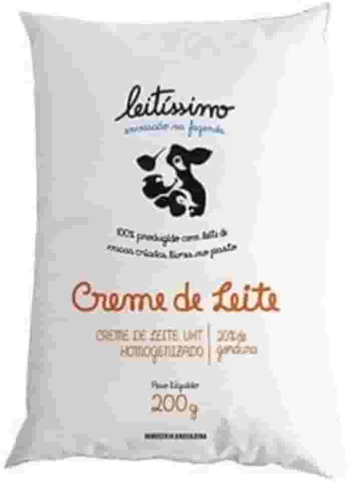 Creme De Leite Uht Leitíssimo 200g 20% De Gordura Kit 10 Un
