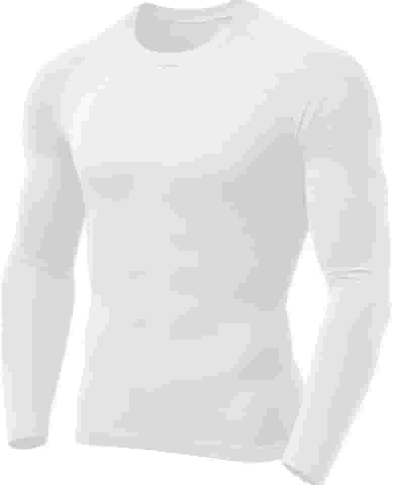 Camisa Térmica Masculina Segunda Pele Proteção Uv F7NEWSTYLE (BR, Alfa, M, Regular, Branco)