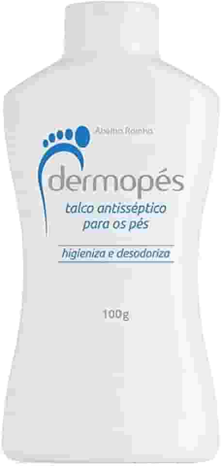 Talco Antisséptico Para Os Pés Higieniza e Desodoriza Dermopés Abelha Rainha 100g
