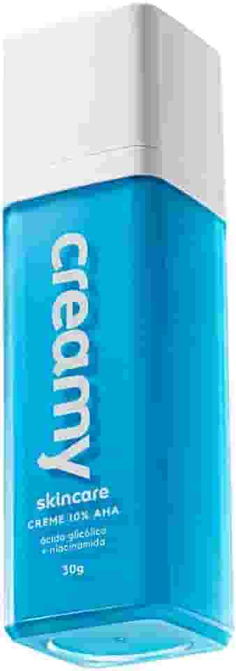 Creamy Skincare Ácido Glicólico 30g | Reduz Poros Dilatados, Melhora a Pele, Hidratação Profunda e Intensa, Controla o Brilho Excessivo | Todos os Tipos de Pele, Noturno