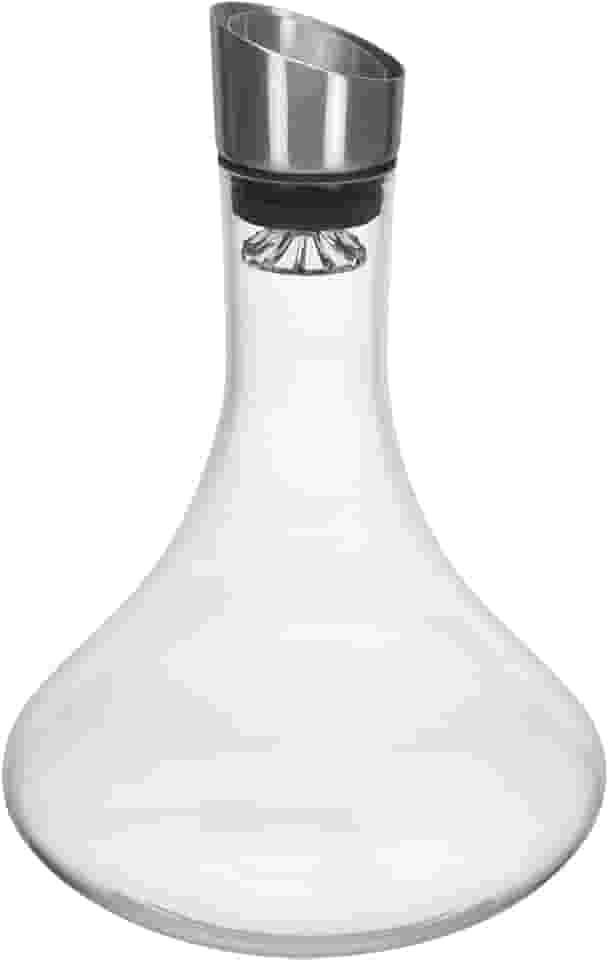 DECANTER VINHO HOME&CO C/TAMPA AERADORA EM INOX ECO CRYSTAL 1,5L 29x19x19cm TRANSPARENTE
