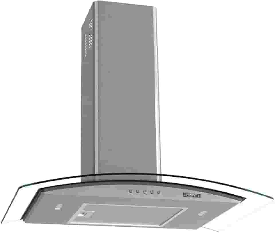 COIFA DE PAREDE 70CM VIDRO CURVO CLEAN FOGATTI KROMANOX 127V