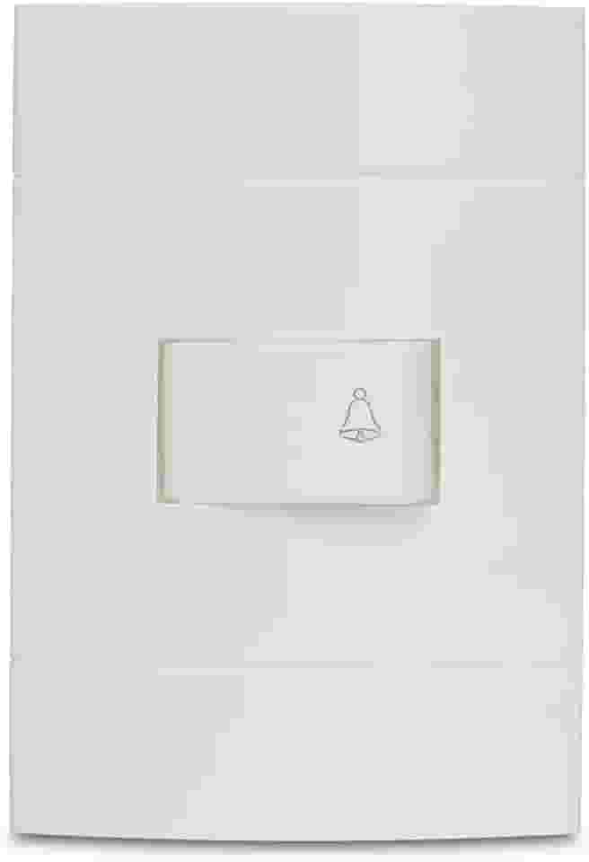 Conjunto Campainha Pulsador 10A 250V Branco Lunare Prm44061, Schneider Electric