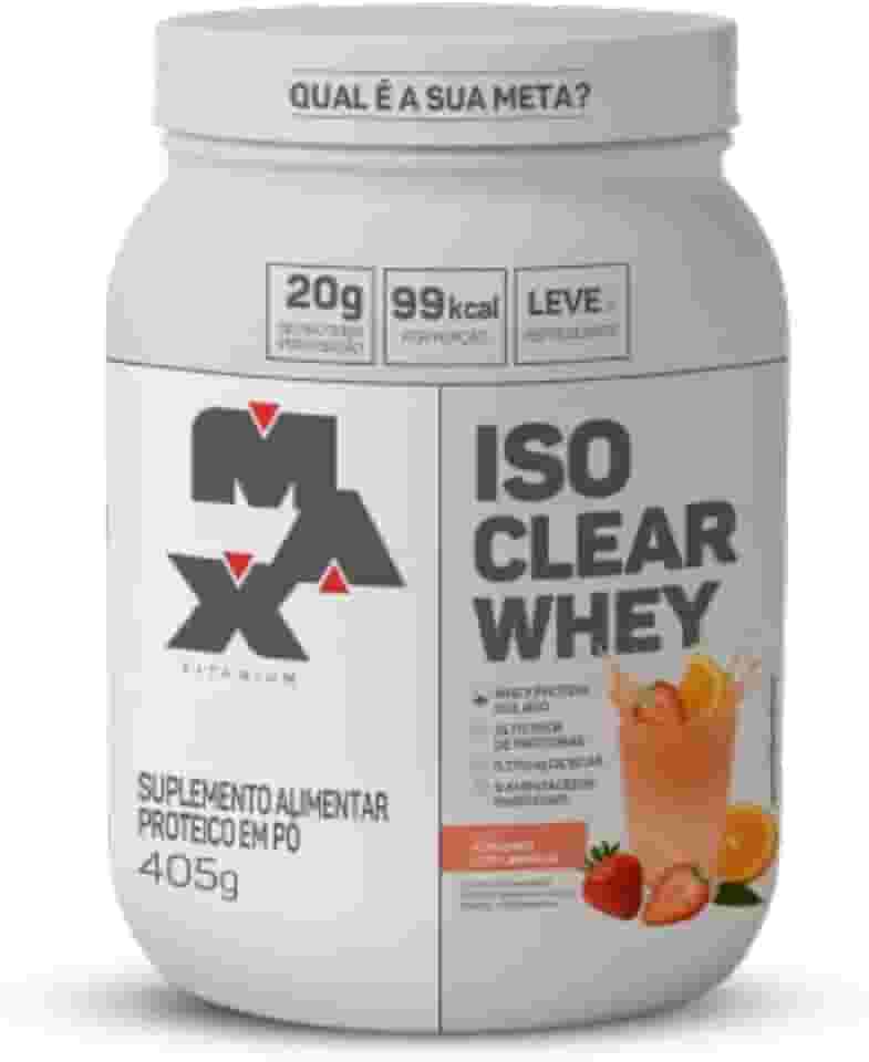 ISO CLEAR WHEY SABOR MORANGO COM LARANJA
