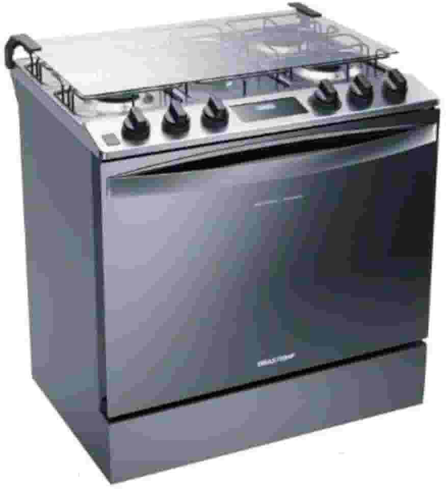 Fogão 5 Bocas de Embutir Brastemp Bys5pcr Cor Inox Bivolt