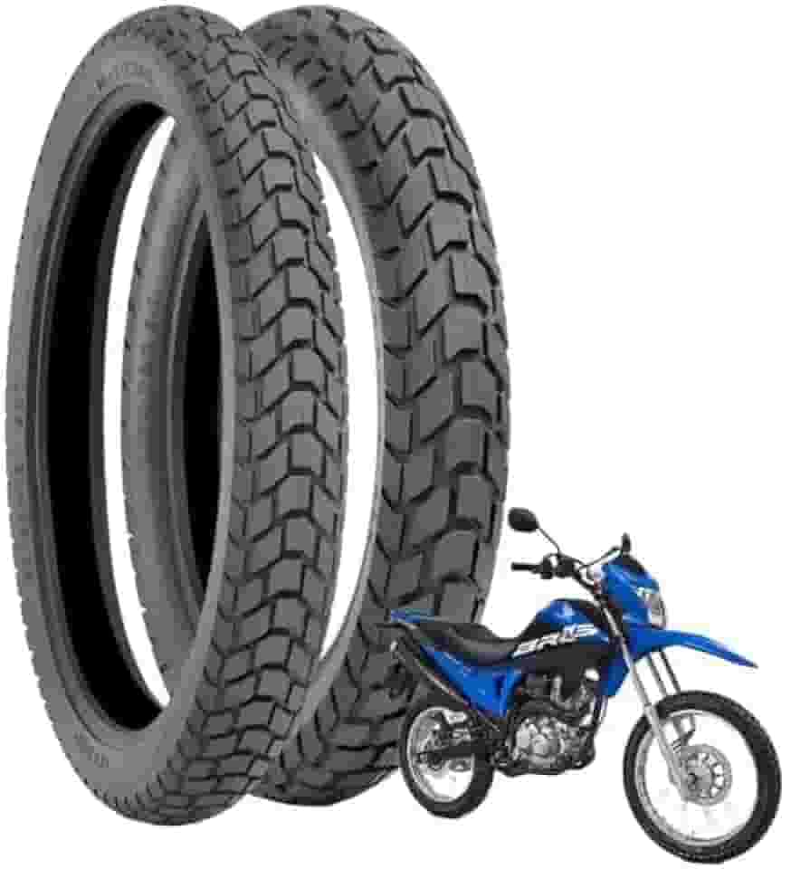 Par Pneu Technic Bros 125/150 / 160 90/90-19 + 110-90-17