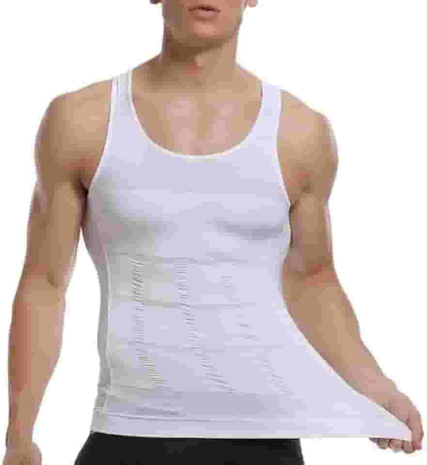 Regata e Camiseta Masculina para Treino com Cinta Modeladora Compressão Perde Barriga