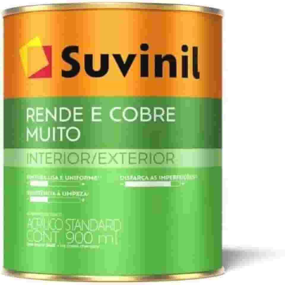 Tinta Suvinil para parede acrilico rende e cobre muito 0,9L - Branco - 50322194