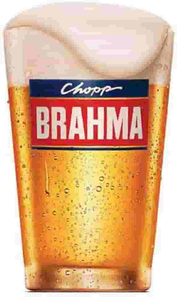 Ruvolo, Copo de Vidro Brahma para Cerveja e Chopp, 350ml