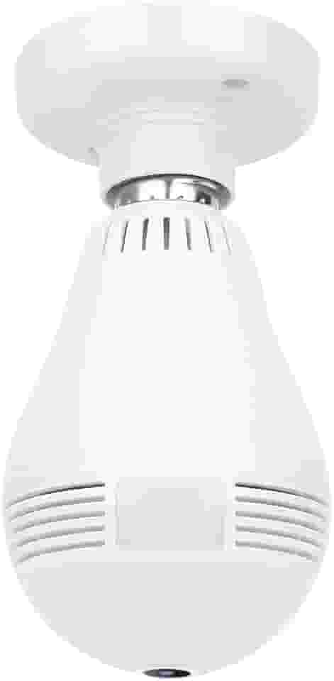 Lâmpada Camera Espiã IP Led Wifi Hd Lâmpada Câmera Segurança Panorâmica 360° - YODHE