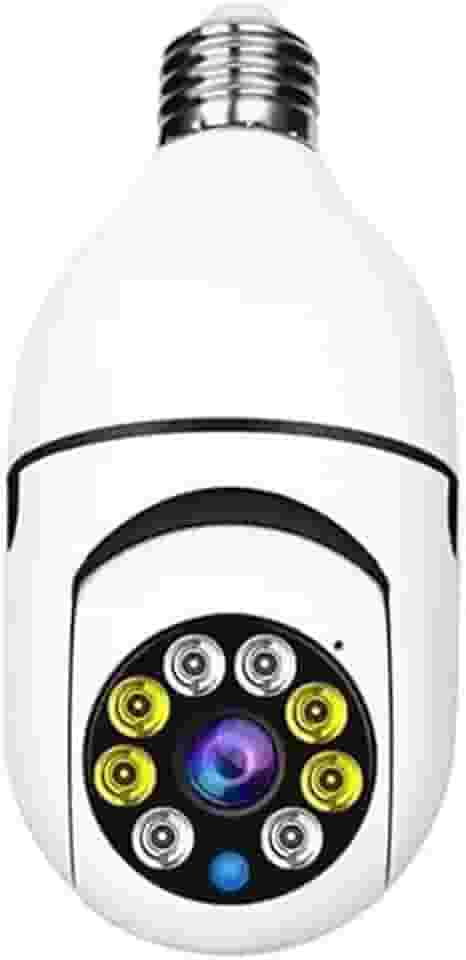Câmera de Segurança Doméstica,1080P HD wi-fi Lâmpada Inteligente Câmera ip 360 graus lâmpada Câmera Base E27 Visão Noturna Bidirecional Rastreamento Automático YOOsee Armazena em Nuvem MARCA SANPAR