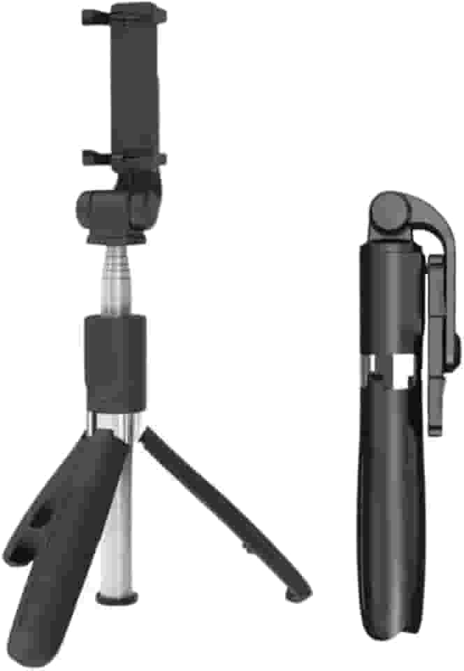 Bastão Tripé Mini 360º Dobrável Pau De Selfie Bluetooth com Controle Remoto 3 em 1 para Celular e Câmera – Compatível com Android e iOS