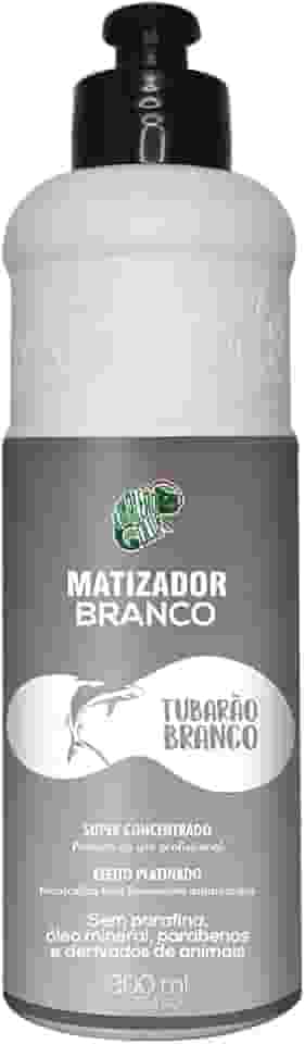 KAMALEÃO COLOR Matizador Branco Tubarão Branco - Neutralizador de Tons Levemente Amarelados - Efeito Platinado - Para Cabelos Loiros e Coloridos - 300ml