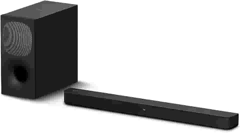Sony Barra de som HT-S400 2.1ch com poderoso subwoofer sem fio, som surround frontal S-Force PRO e Dolby Digital, preto