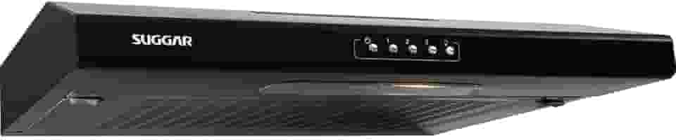 Novo Depurador Slim 60cm 3 Vel. Preto 220V C/Manta - SUGGAR - DI602PT