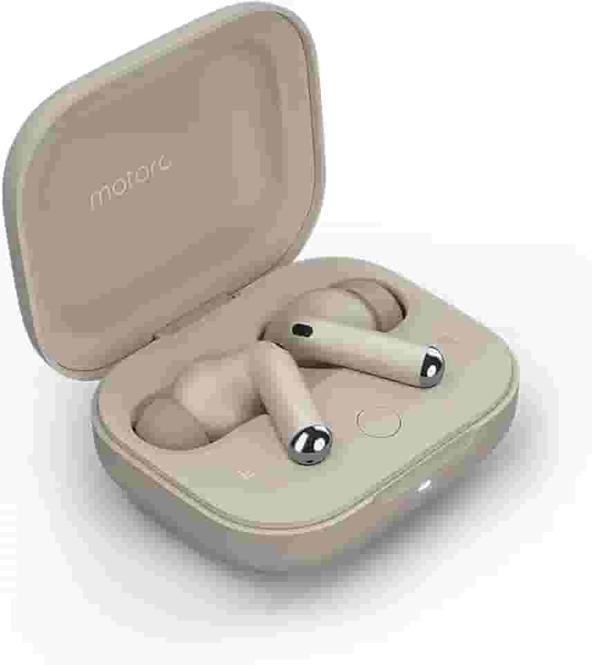 Fone de ouvido Sem Fio Bluetooth Motorola Moto buds+ Sound by Bose Cancelamento de Ruído Ativo - Vanilla