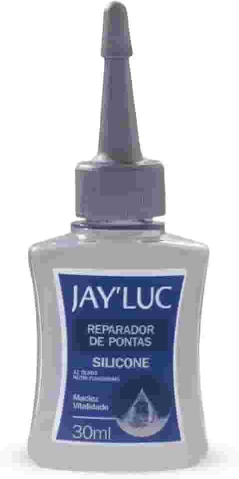 Reparador De Pontas Com Silicone Jay Luc 30Ml Restaurador De Pontas Duplas Ressecadas Espigadas E Cabelos Ressecados Cinza Maciez E Vitalidade 12 Óleos Nutri-Funcionais