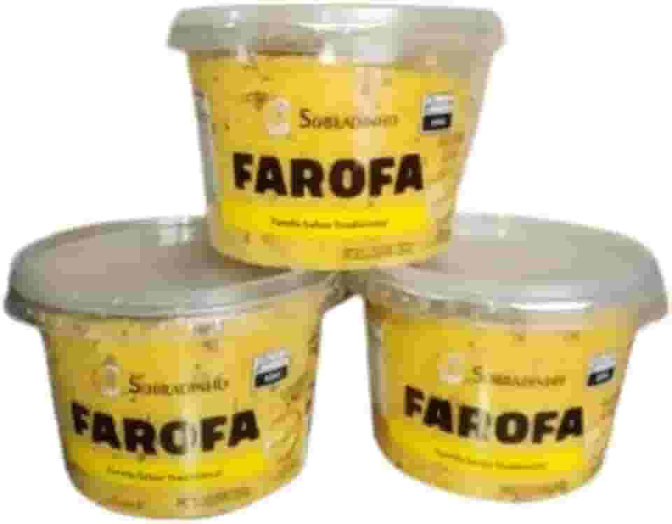 Farofa Temperada Pronta Artesanal Caseira De Milho 750g