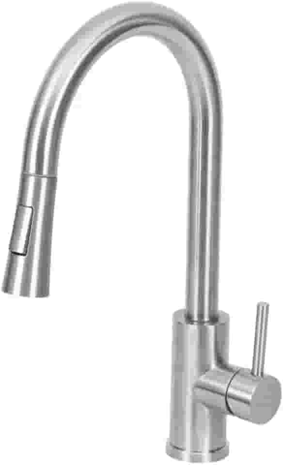 Torneira inox Monocomando Extensível Gourmet C/ducha Flexível