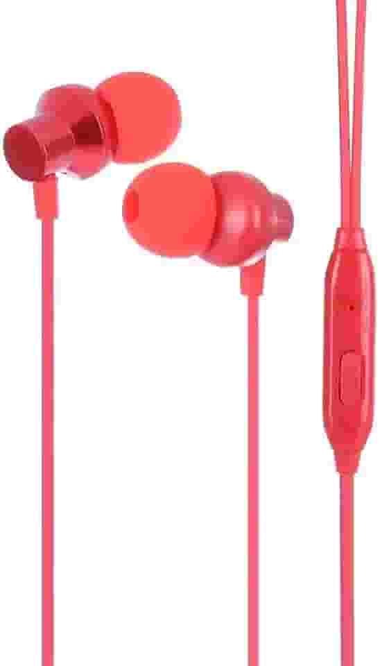 FONE COM FIO IN EAR VERMELHO 3.5MM COM MICROFONE LENOVO 1.15M