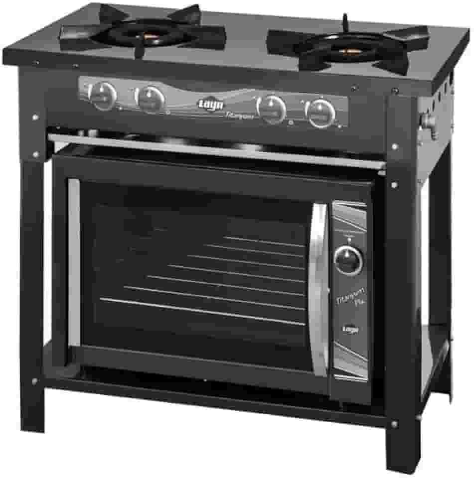 Fogao Titanyum Esmaltado Industrial 2 bocas + Forno a gas Titanyum Plus Industrial