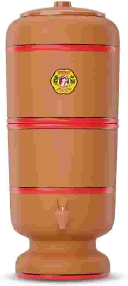 Filtro De Barro São João Stéfani 8 Litros 2 Velas Tripla Ação e 2 Boias.