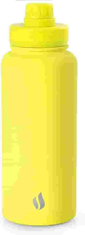 TERMOPRO Squeeze Térmico Mayall 1L Verde Dupla camada Aço Inox com Alça e Tampa Antivazamento Bebidas Quentes e Frias