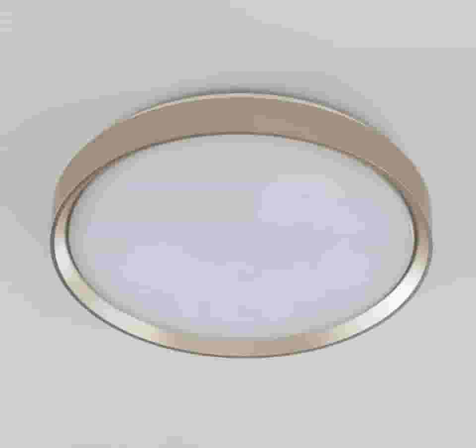 Plafon LED Moderno 40cm (36W) e 50cm (48W) | 3 Cores (3000K-6000K) | Redondo ou Quadrado (40cm Redondo Dourado)