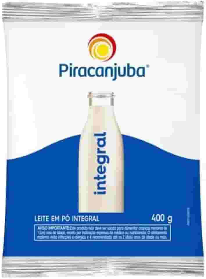 LEITE PO PIRACANJUBA INTEGRAL 400g