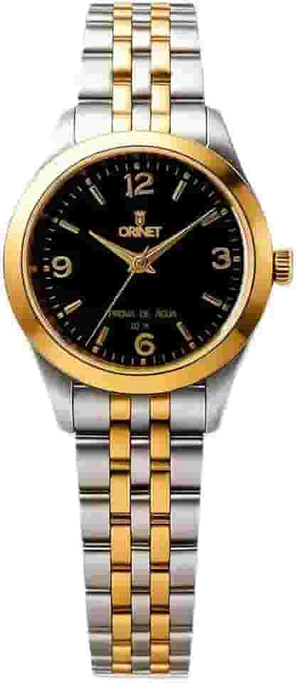 Relógio Feminino Orinet Original A Prova D Agua Prata/golden