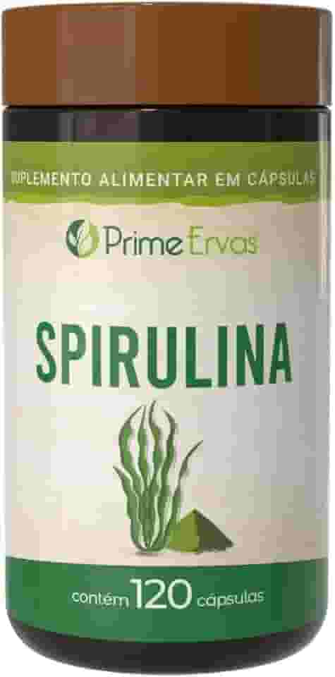 Spirulina 120 Cápsulas De 500mg Prime Ervas