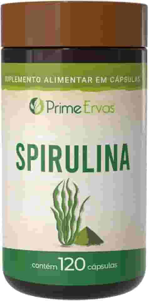 Spirulina 120 Cápsulas De 500mg Prime Ervas