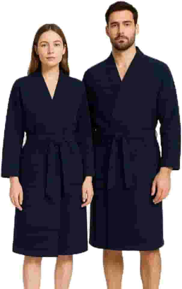 Roupão de Banho Atoalhado Unissex Adulto – Manga Longa, Cores, Macio e Confortável para Homem e Mulher