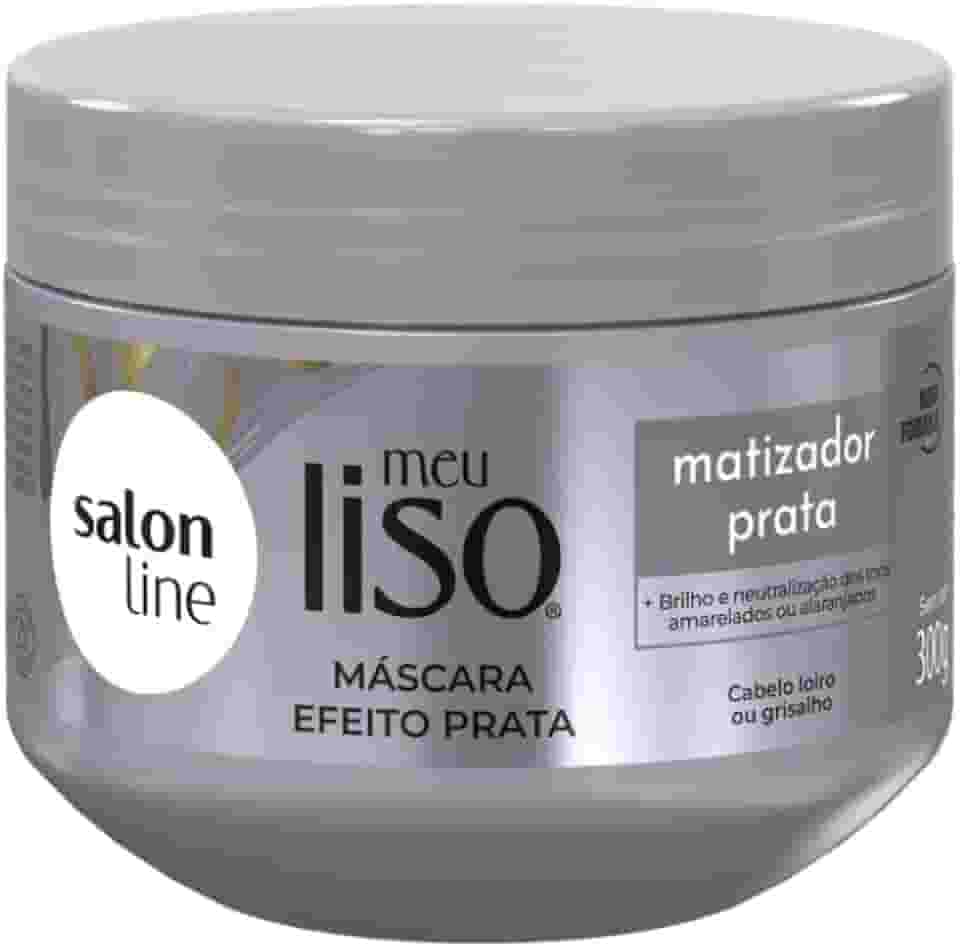 Salon Line, Máscara Matizadora, Meu Liso Prata, Vegano - Para Cabelos Lisos, 300g