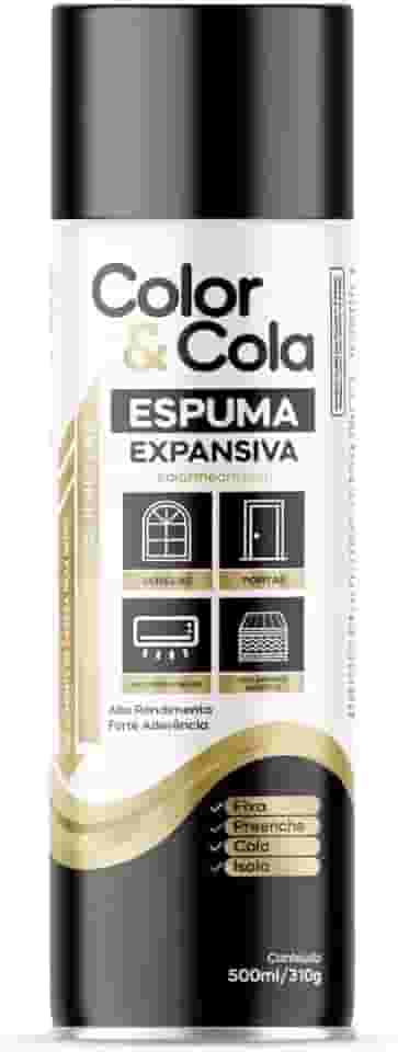Espuma Expansiva Selante Vedante Reparo Acustivo Preenchimento Uso Geral PU Profissional 500ml Com aplicador