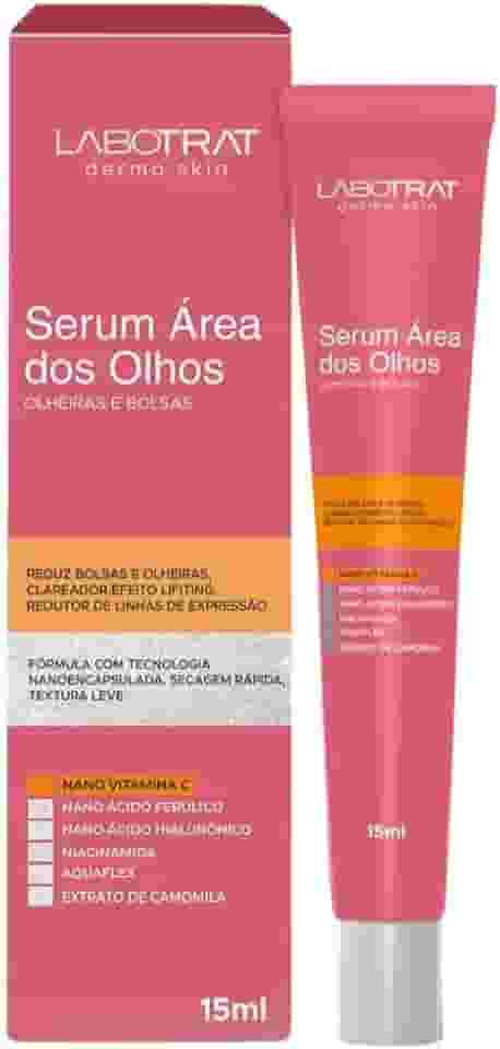 Labotrat Sérum Área Dos Olhos Clareador Toque Seco Nano Vitamina C Ácido Hialurônico Niacinamida Aquaflex Camomila 15M