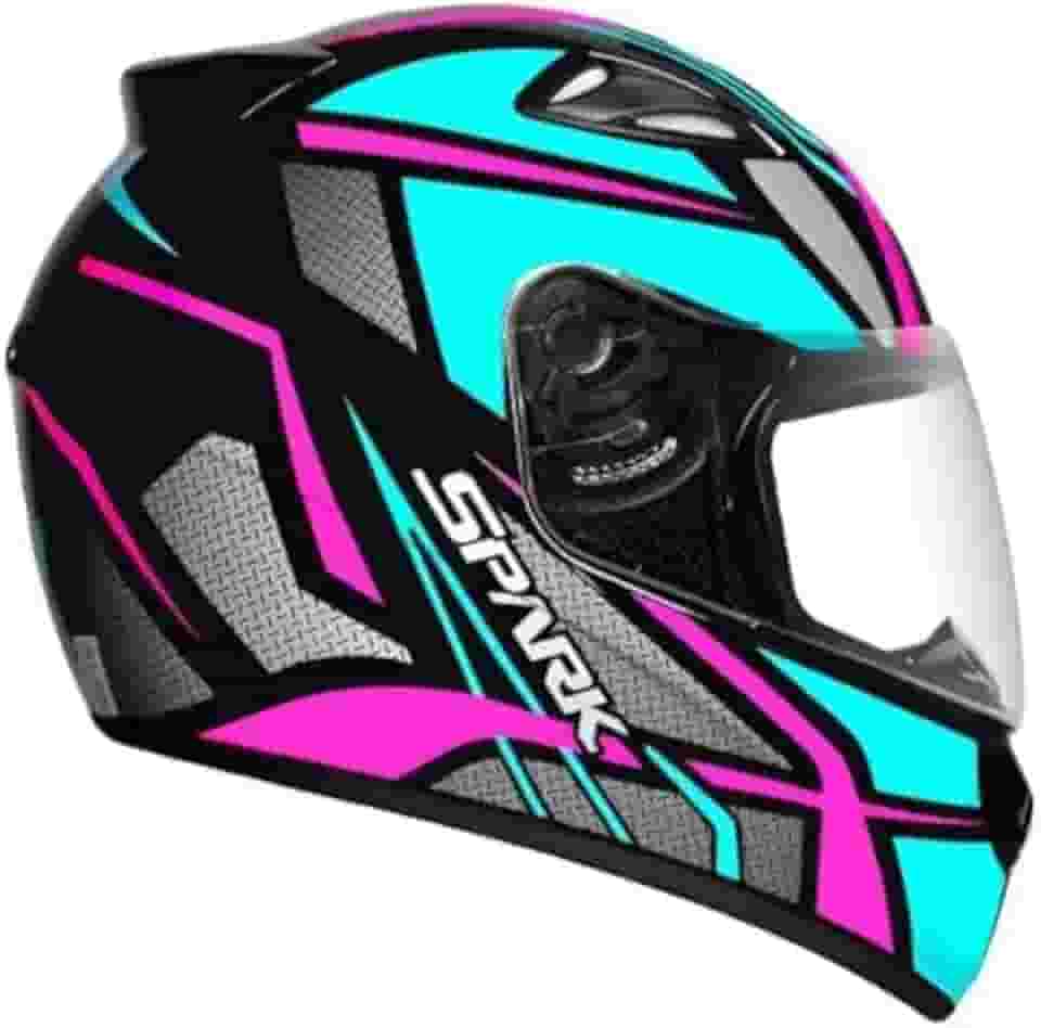 Capacete Masculino Feminino Ebf Spark Spider Rosa Tifany Brilhante