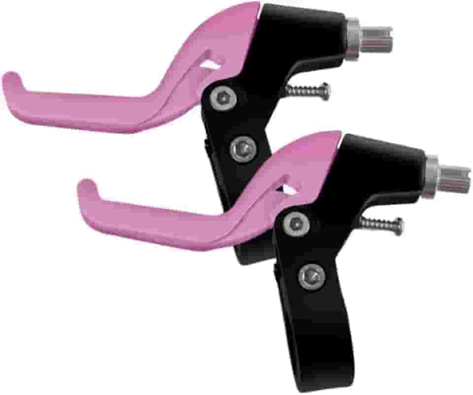 rockible Alavanca de freio de bicicleta infantil, conjunto de alça de freio de bicicleta infantil, alavanca de freio de bicicleta infantil, rosa