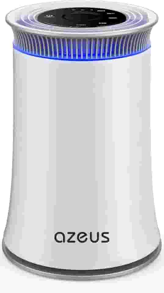 AZEUS Purificador de ar para alergias domésticas, animais de estimação, pelo no quarto, até 528 pés quadrados, sala grande, filtro HEPA verdadeiro H13, eliminadores de odores de limpeza do sistema de filtragem 25db, sem ozônio, remove 99,97% de pólen de fumaça de poeira