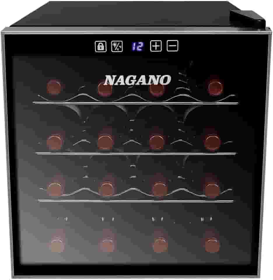 Adega de Vinhos Climatizada 16 Garrafas 44 L Display Digital Bivolt