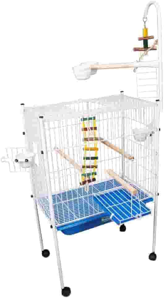 Viveiro de Papagaio Loro Gaiola Arame Escadinha Grande