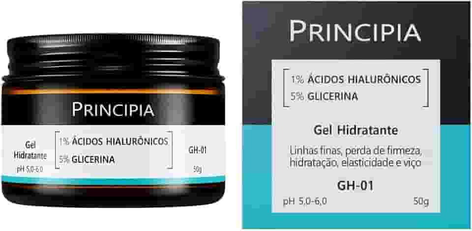 PRINCIPIA, Gel Hidratante Facial 1% Ácidos Hialurônicos + 5% Glicerina GH-01 com 50g