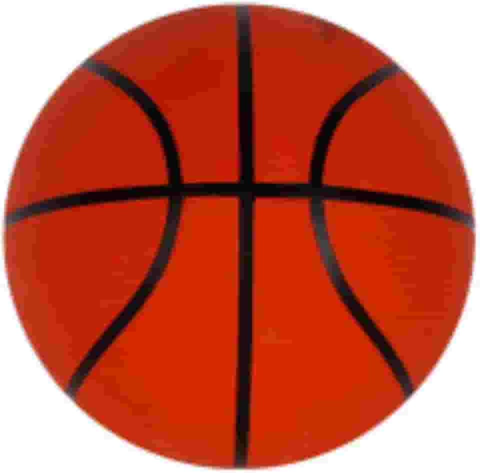Bola de Basquete Oficial, Tamanho Padrão, Laranja e Preta, para Treino e Jogo Profissional