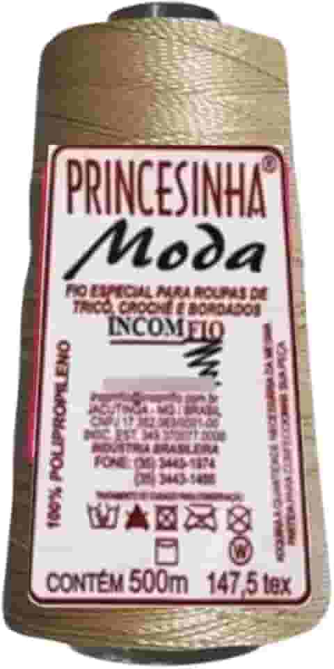 Princesinha Moda Linha Fina/crochê/artesanato/tranças Cor:4309 BEGE CLARO