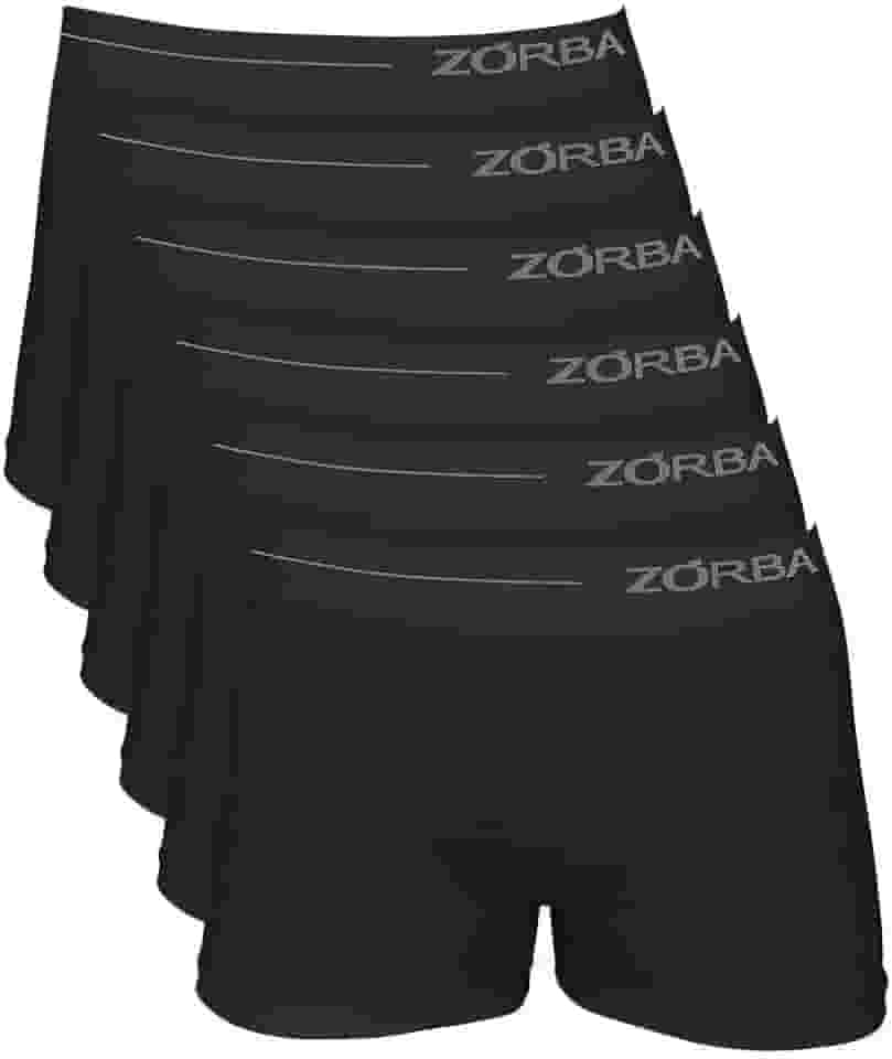 Kit 6 Cuecas Boxer Microfibra, Zorba, Masculino
