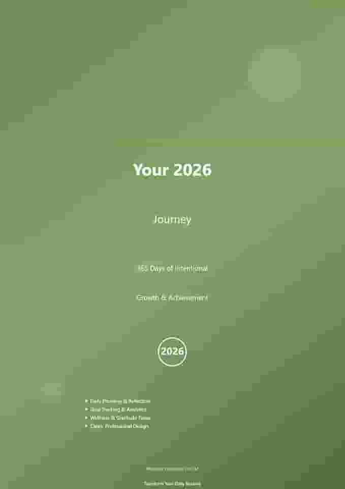 2026 Digital Planner: 2026 Productivity & Wellness Planner | Easy to Access (English Edition)