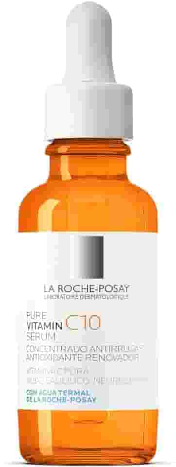 La Roche-Posay Pure Vitamine C10, Vitamina C Pura, Concentrado renovador e corretor, Ácido Hialurônico, Antioxidante, Antirrugas, Rugas e Linhas Finas