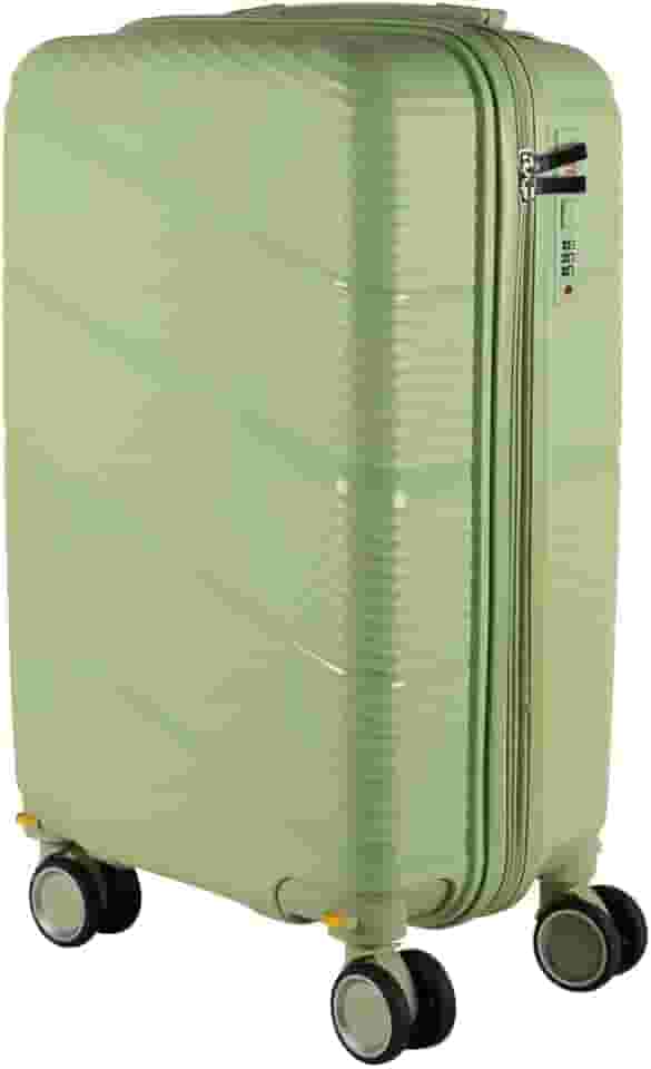 Mala de bordo em Polipropileno 4 rodas 360º - AeroMalas Catar (Verde)