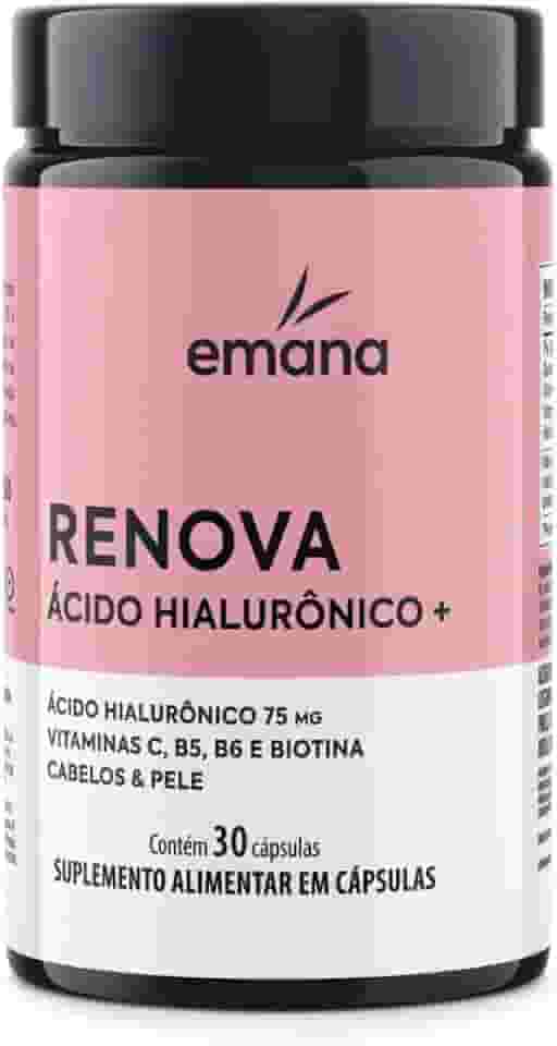 Emana Renova + Ácido Hialurônico com Vitamina C - 30 Cápsulas