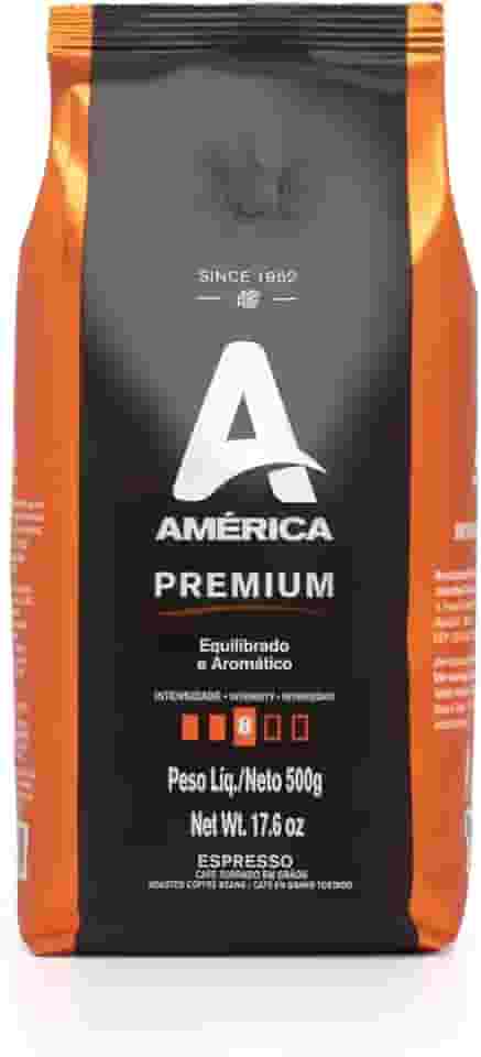 América Café Torrado Em Grãos Premium 500 G